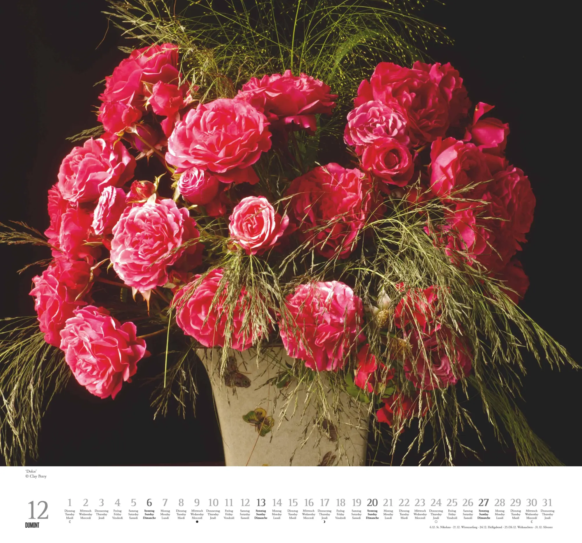 Bild: 4069095003736 | Geliebte Rosen 2026 - DUMONT Wandkalender - mit allen wichtigen...