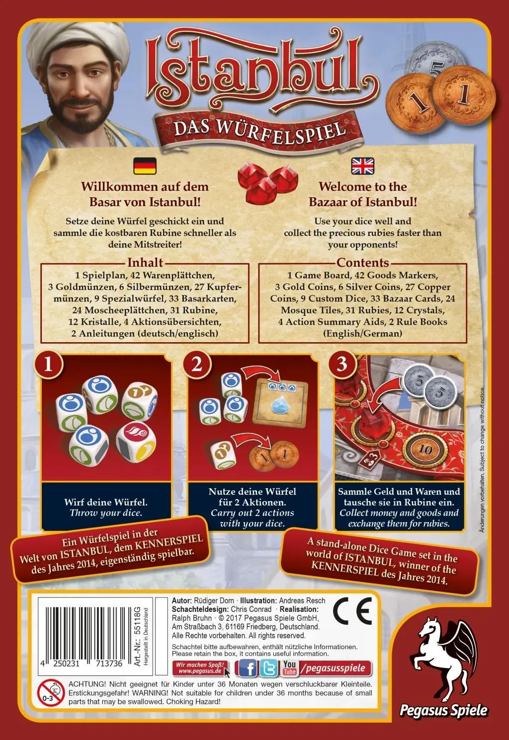 Bild: 4250231713736 | Istanbul - Das Würfelspiel | Spiel | Brettspiel | 55118G | Deutsch
