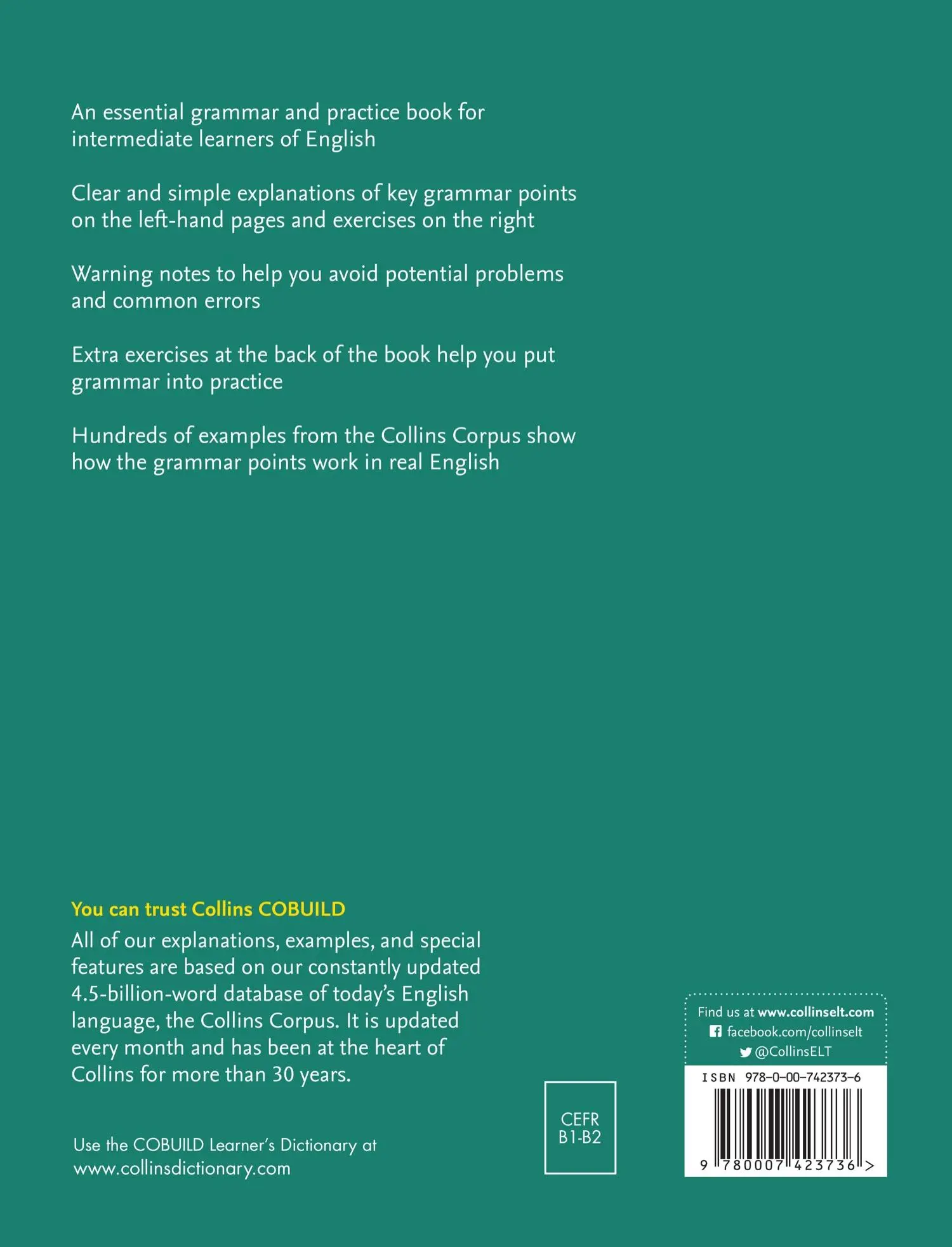 Rückseite: 9780007423736 | COBUILD Intermediate English Grammar and Practice | B1-B2 | Willis