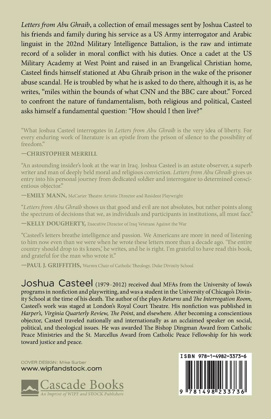 Rückseite: 9781498233736 | Letters from Abu Ghraib, Second Edition | Joshua Casteel | Taschenbuch