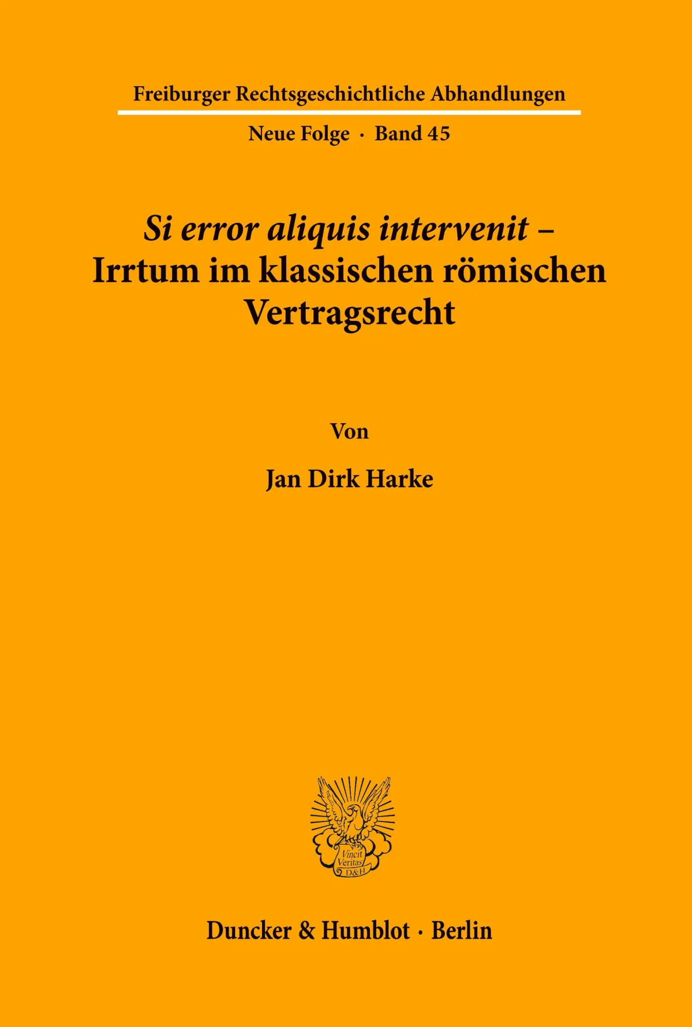 Cover: 9783428113736 | Si error aliquis intervenit - Irrtum im klassischen römischen...