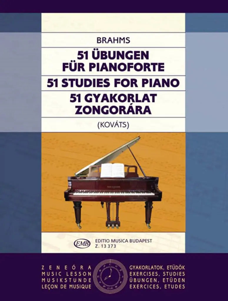 Cover: 9790080133736 | 51 Übungen für Klavier | Johannes Brahms | Buch | 1988