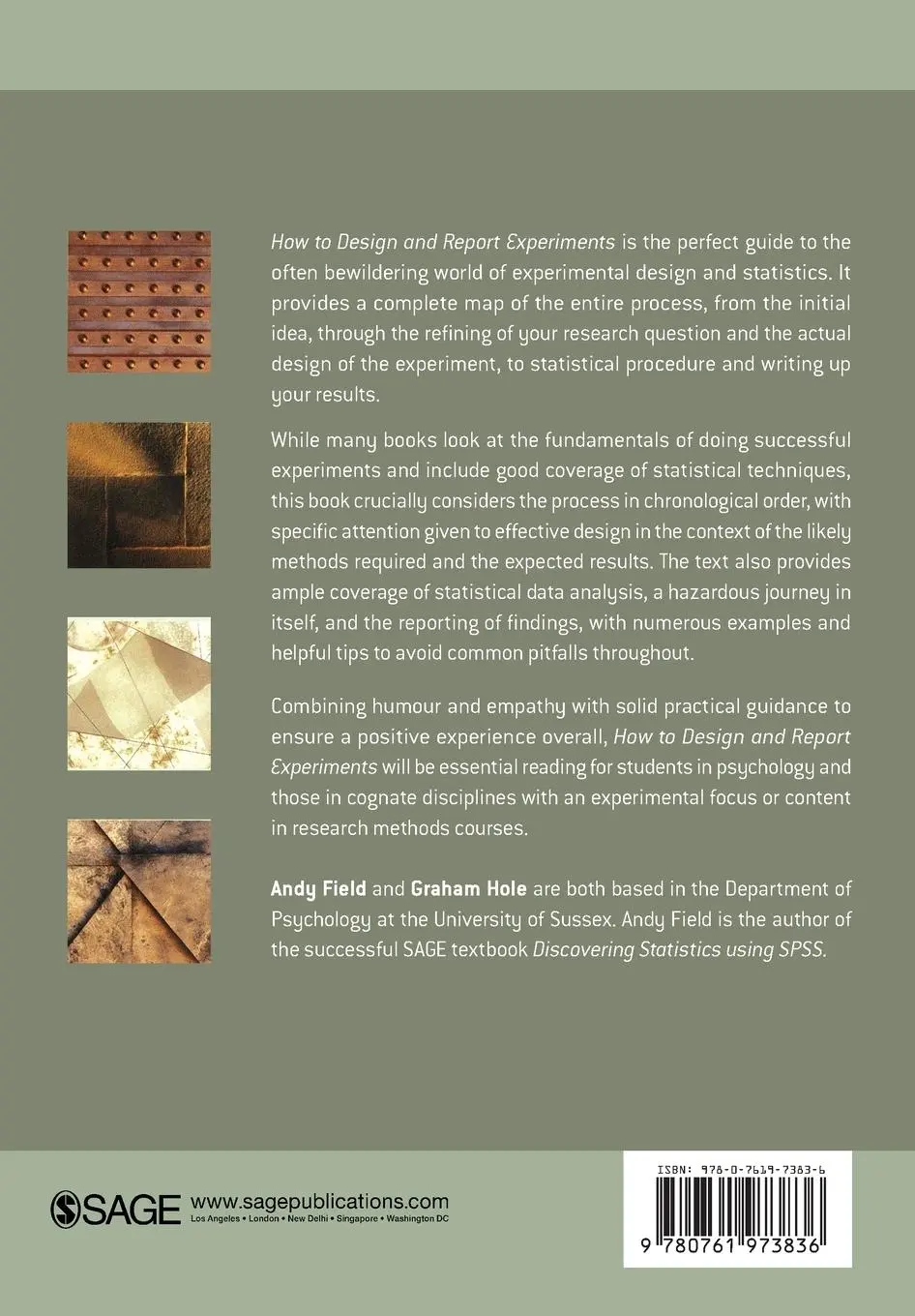Rückseite: 9780761973836 | How to Design and Report Experiments | Andy Field (u. a.) | Buch