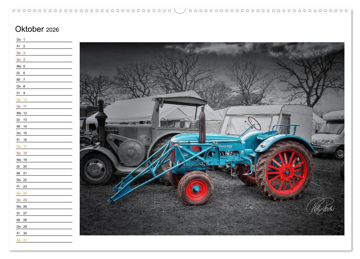 Bild: 9783516143836 | Trecker - Oldtimer / Geburtstagskalender (Wandkalender 2026 DIN A2...