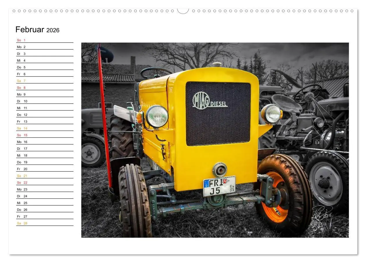 Bild: 9783516143836 | Trecker - Oldtimer / Geburtstagskalender (Wandkalender 2026 DIN A2...