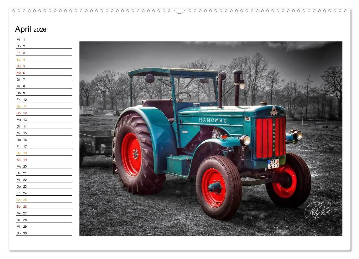 Bild: 9783516143836 | Trecker - Oldtimer / Geburtstagskalender (Wandkalender 2026 DIN A2...
