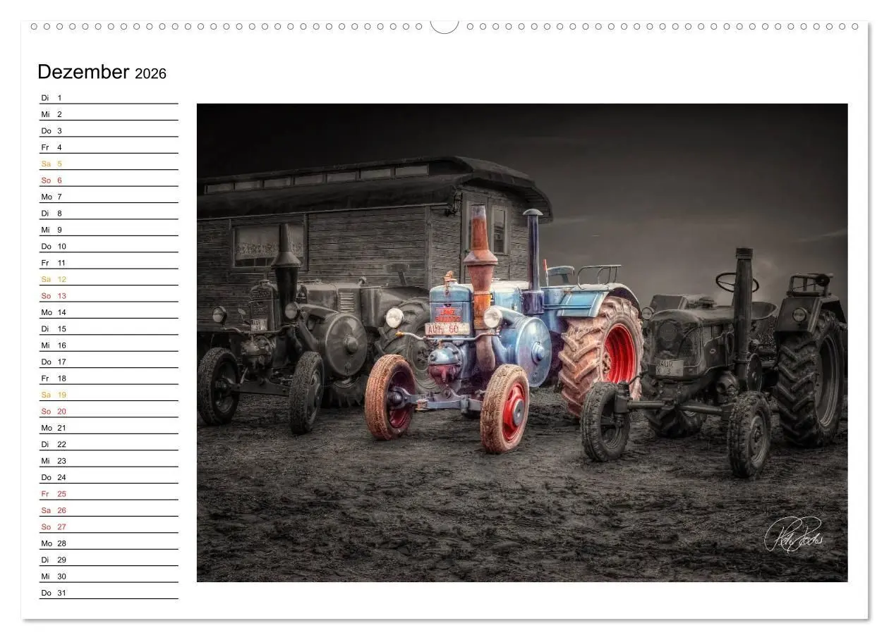 Bild: 9783516143836 | Trecker - Oldtimer / Geburtstagskalender (Wandkalender 2026 DIN A2...