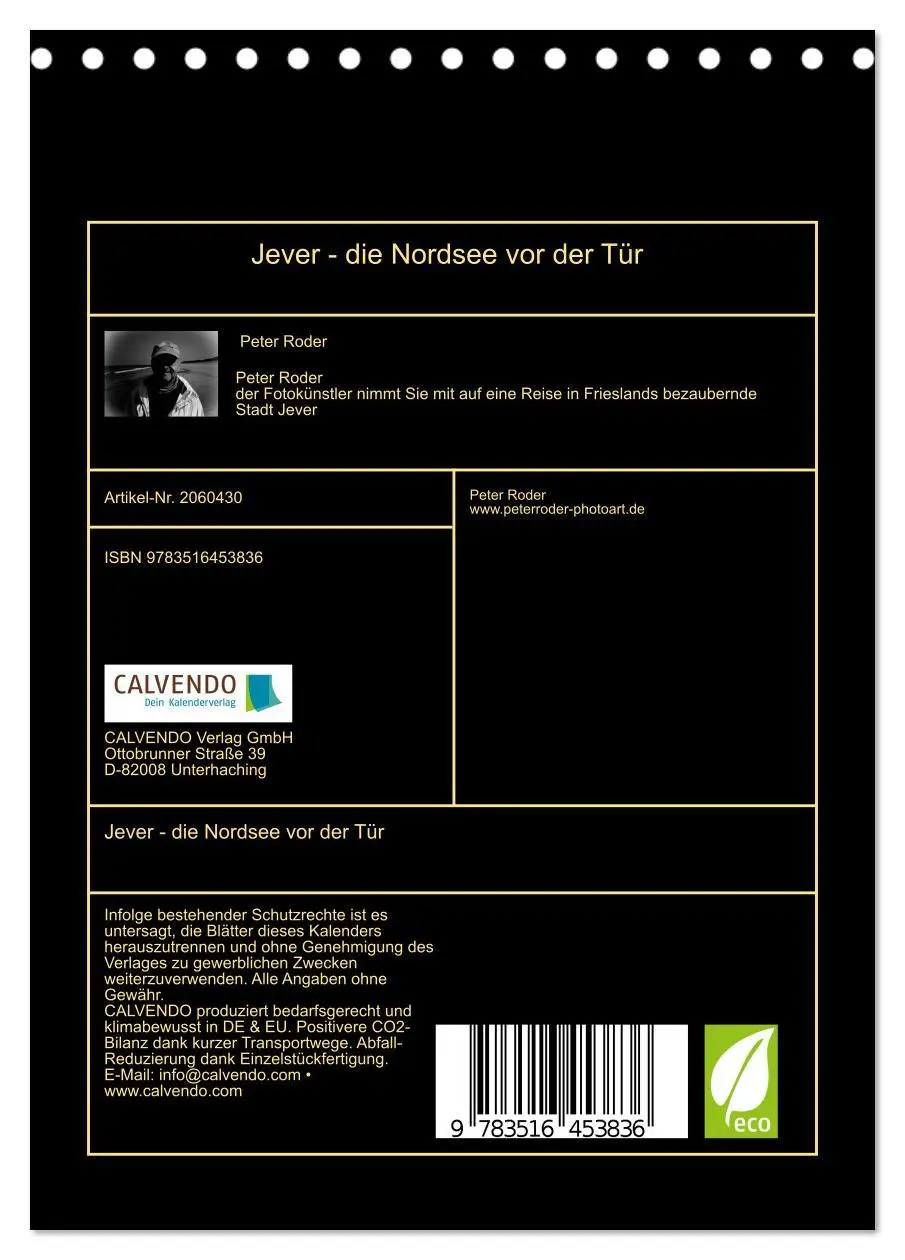 Bild: 9783516453836 | Jever - die Nordsee vor der Tür (Tischkalender 2026 DIN A5 hoch),...