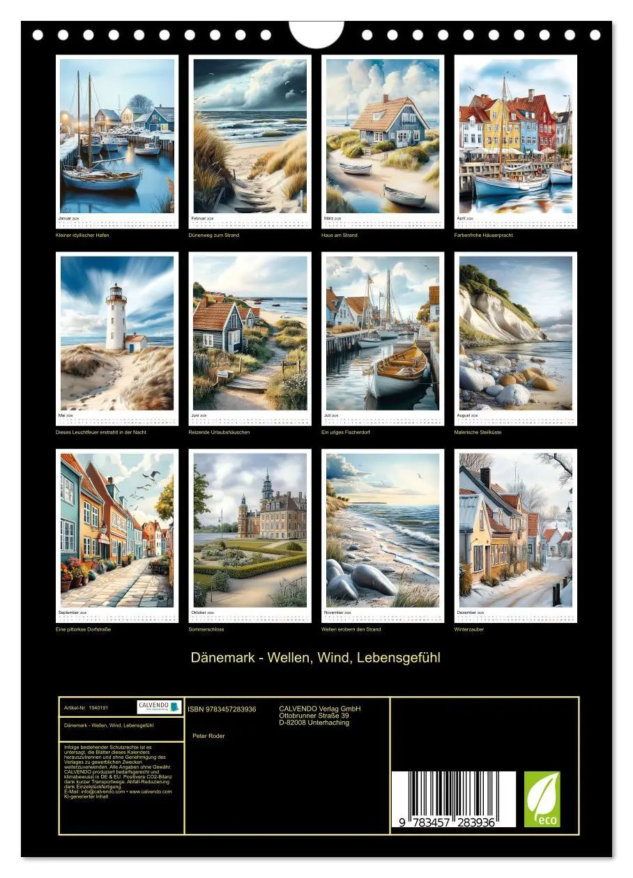 Bild: 9783457283936 | Dänemark - Wellen, Wind, Lebensgefühl (Wandkalender 2026 DIN A4...