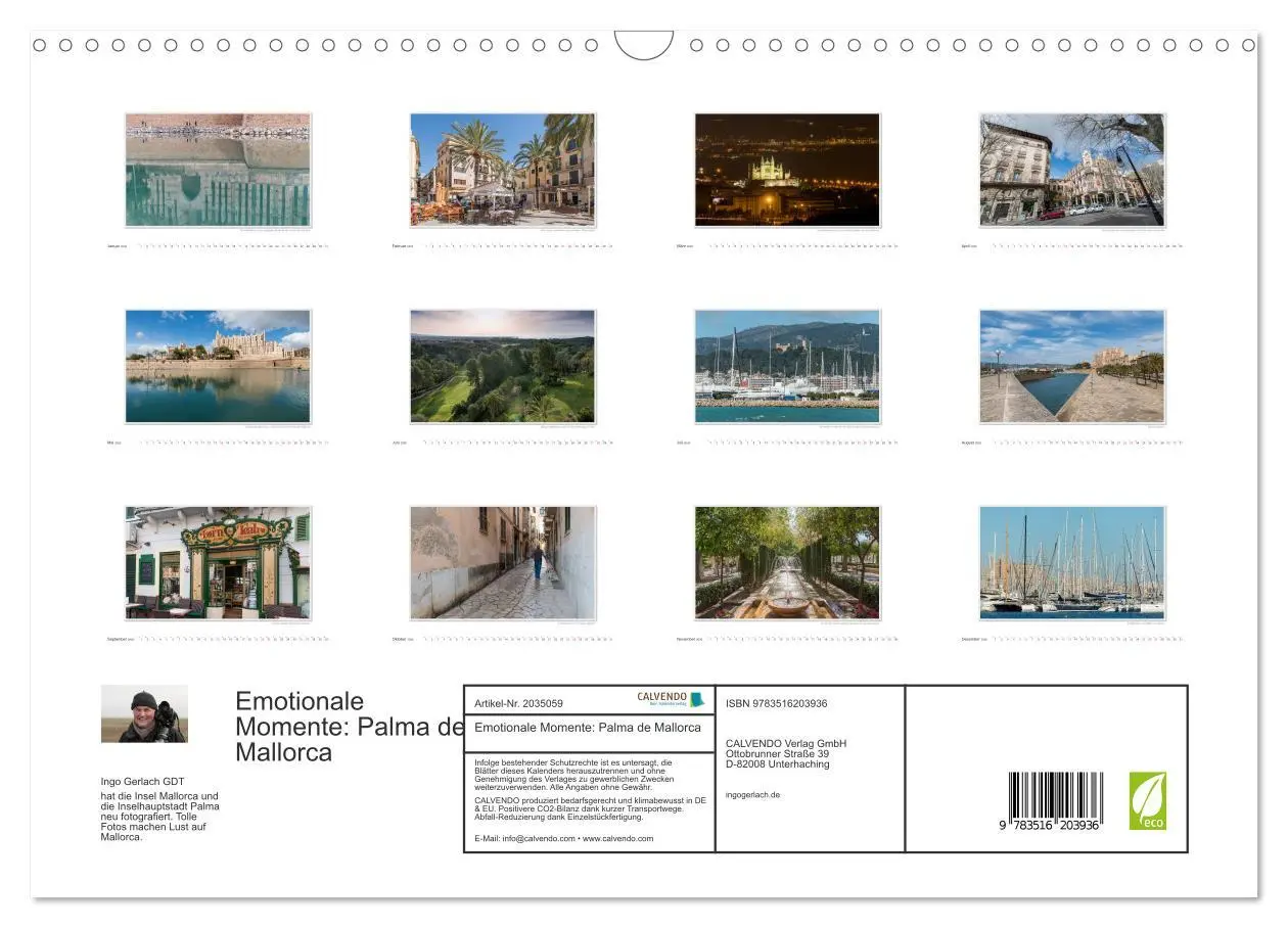 Bild: 9783516203936 | Emotionale Momente: Palma de Mallorca (Wandkalender 2026 DIN A3...