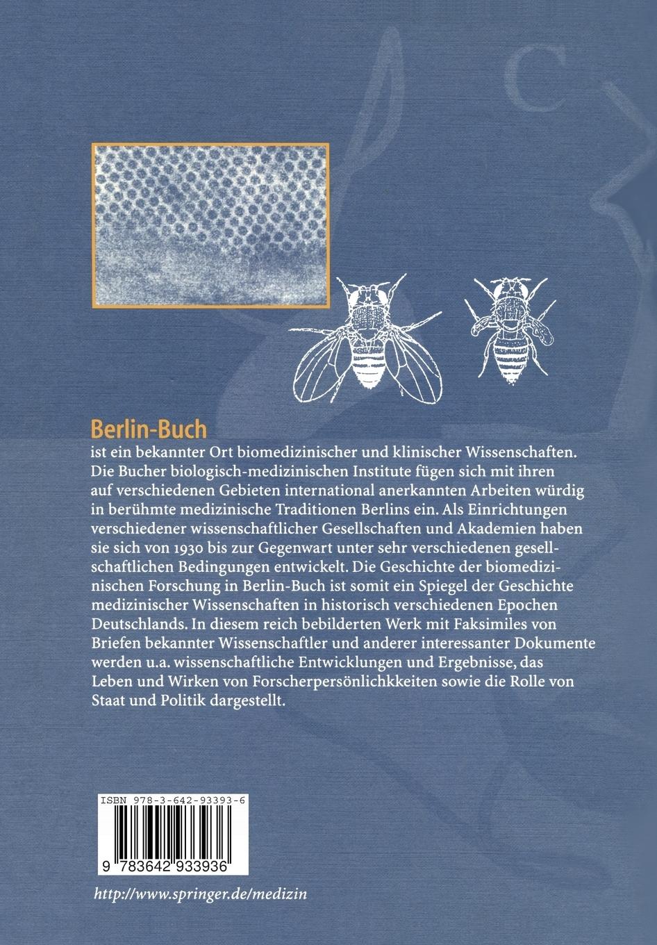 Rückseite: 9783642933936 | Geschichte der Medizinisch-Biologischen Institute Berlin-Buch | Bielka
