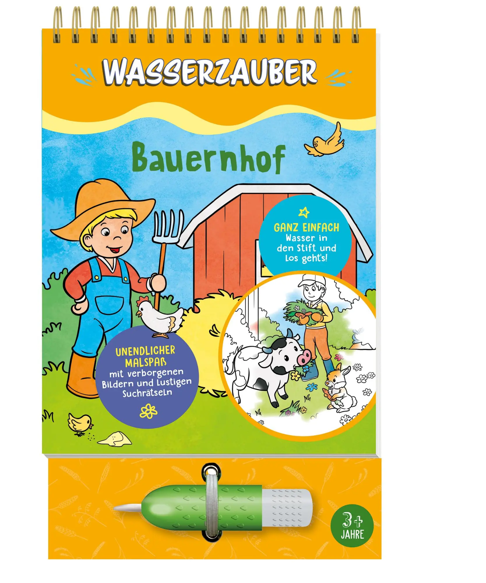 Cover: 9783849943936 | Bauernhof Wasserzauber Malbuch | Schwager &amp; Steinlein Verlag GmbH