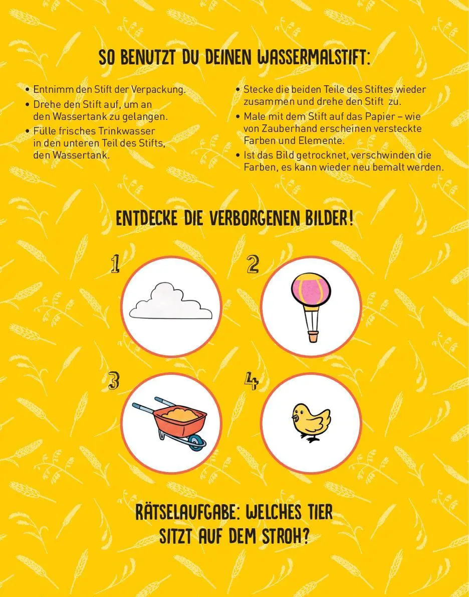 Bild: 9783849943936 | Bauernhof Wasserzauber Malbuch | Schwager &amp; Steinlein Verlag GmbH