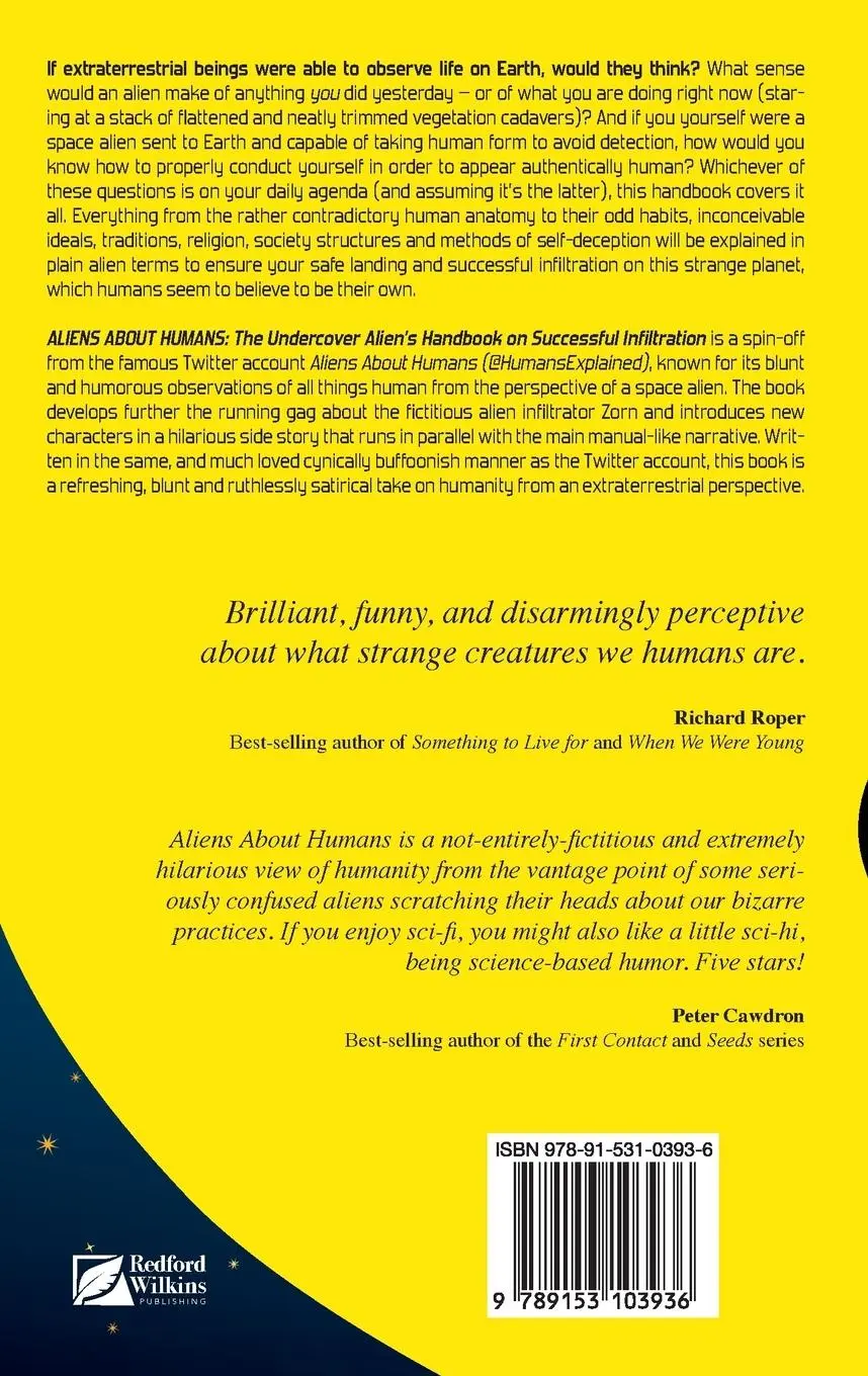 Rückseite: 9789153103936 | ALIENS ABOUT HUMANS | Michael Sender | Taschenbuch | Englisch | 2024