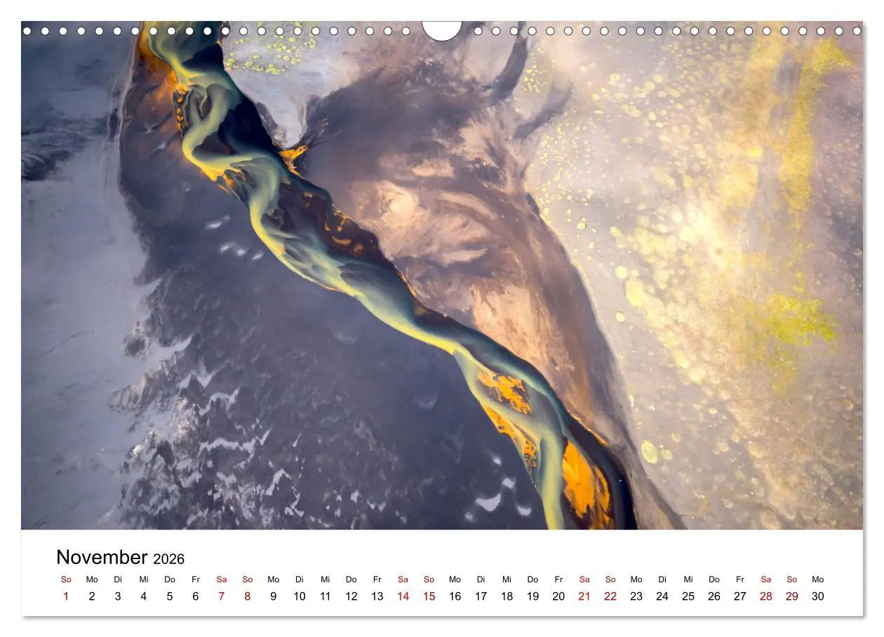 Bild: 9783457554036 | Island Luftaufnahmen (Wandkalender 2026 DIN A3 quer), CALVENDO...