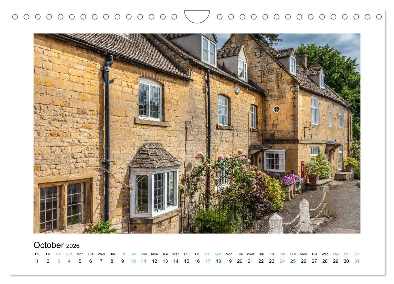 Bild: 9783516574036 | Cotswolds Gardens and Cottages (Wall Calendar 2026 DIN A4...