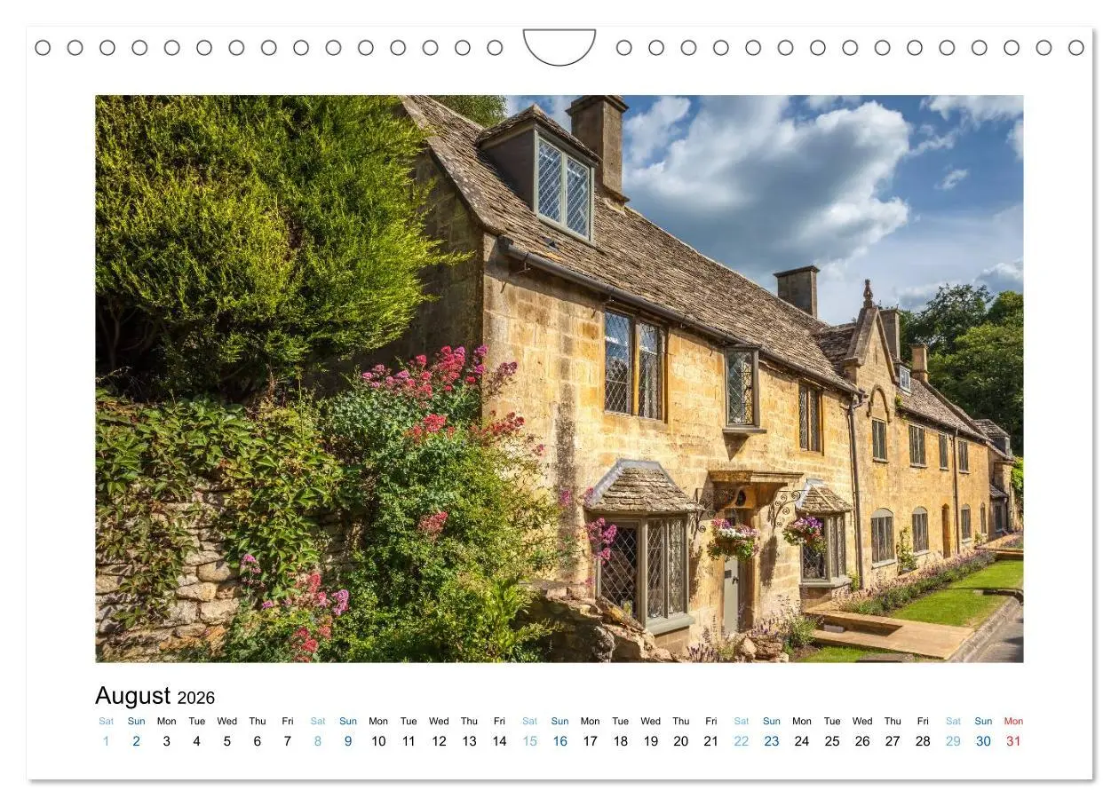Bild: 9783516574036 | Cotswolds Gardens and Cottages (Wall Calendar 2026 DIN A4...