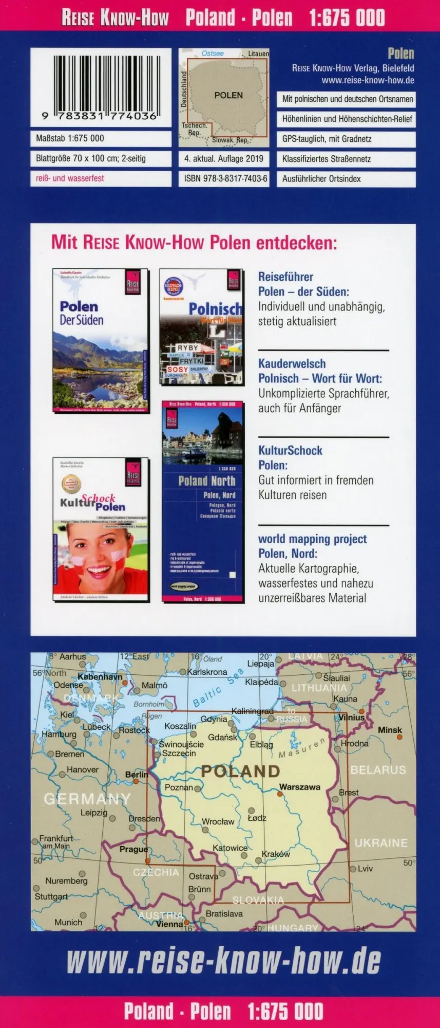 Bild: 9783831774036 | Reise Know-How Landkarte Polen 1:675.000 | world mapping project