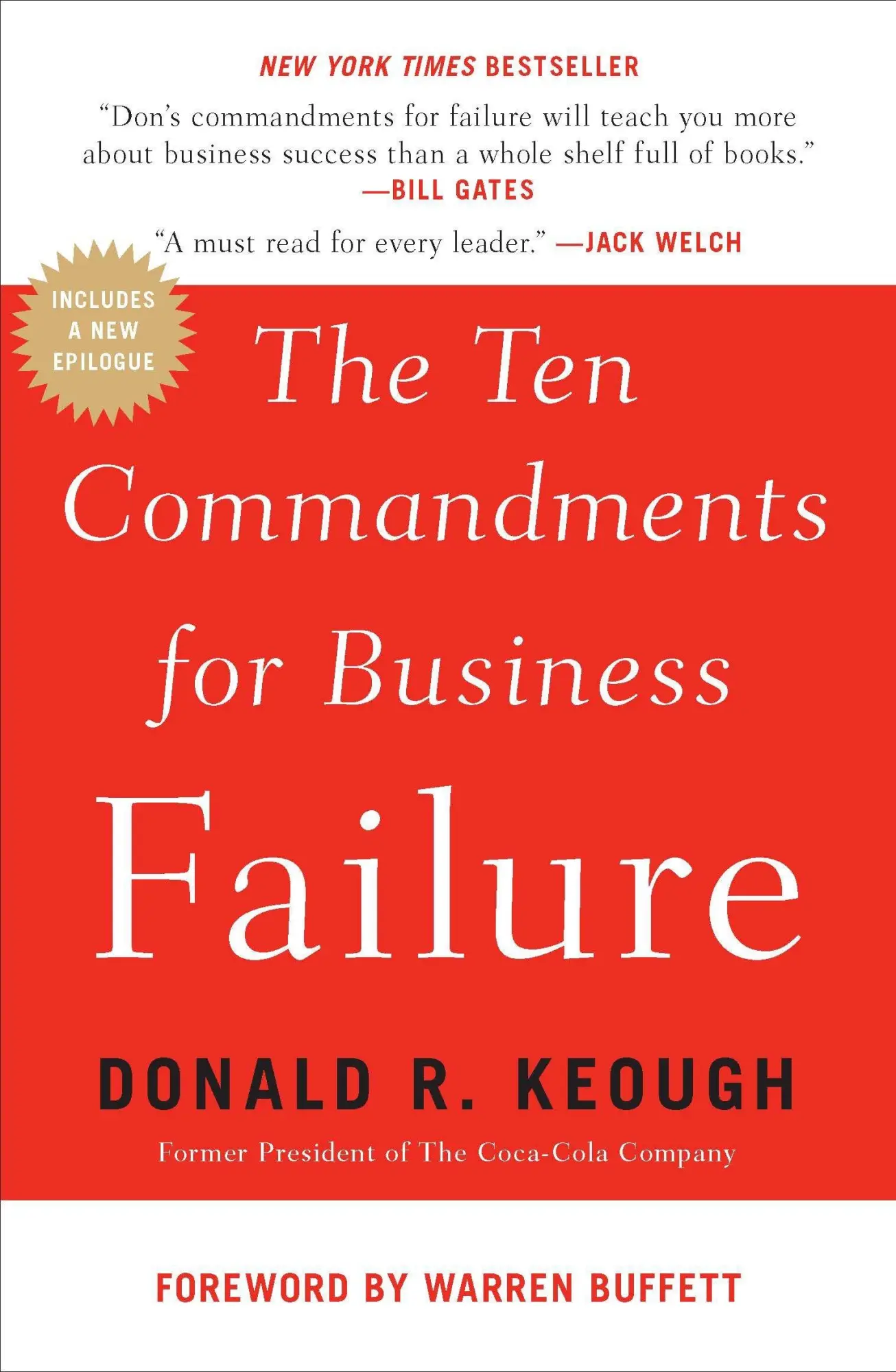 Cover: 9781591844136 | The Ten Commandments for Business Failure | Donald R Keough | Buch