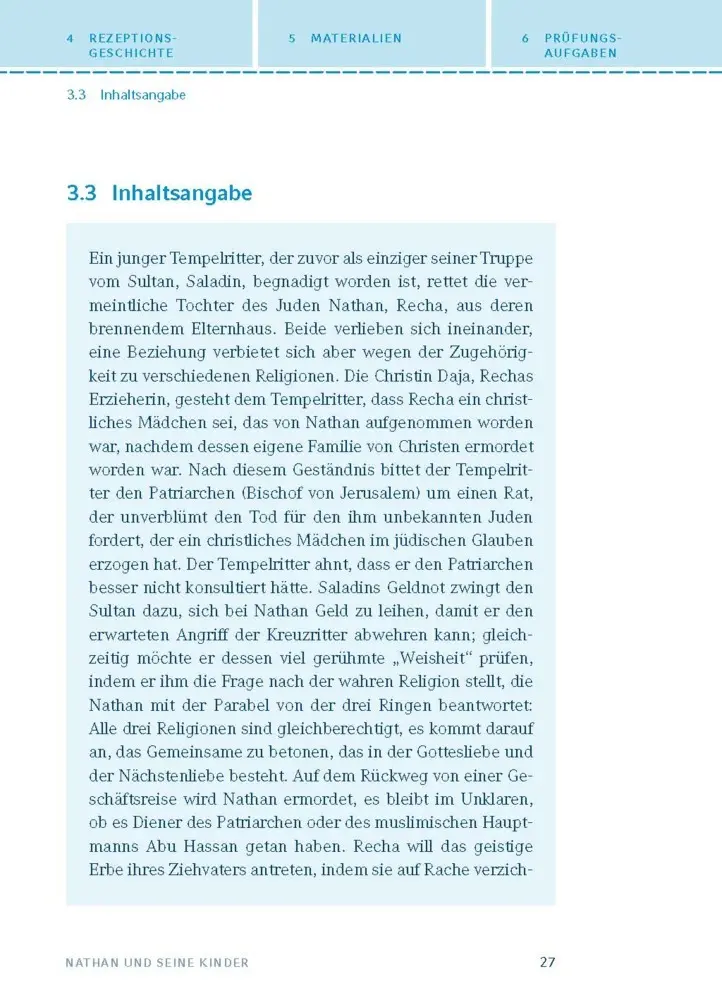 Bild: 9783129304136 | Nathan und seine Kinder von Mirjam Pressler | Mirjam Pressler | Buch