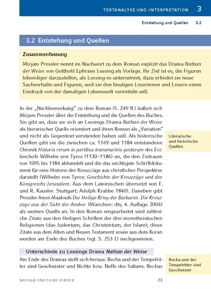 Bild: 9783129304136 | Nathan und seine Kinder von Mirjam Pressler | Mirjam Pressler | Buch