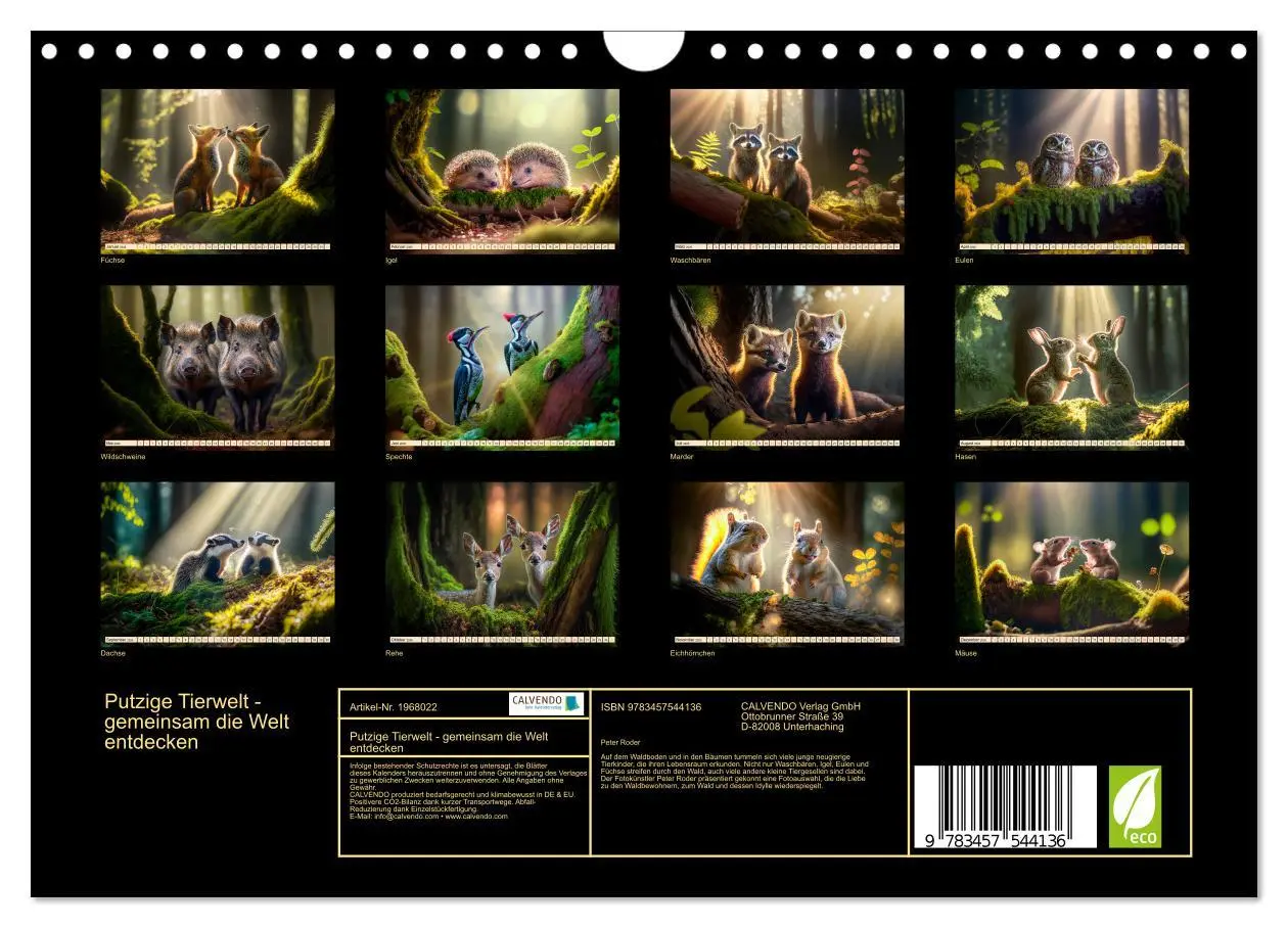 Bild: 9783457544136 | Putzige Tierwelt - gemeinsam die Welt entdecken (Wandkalender 2026...