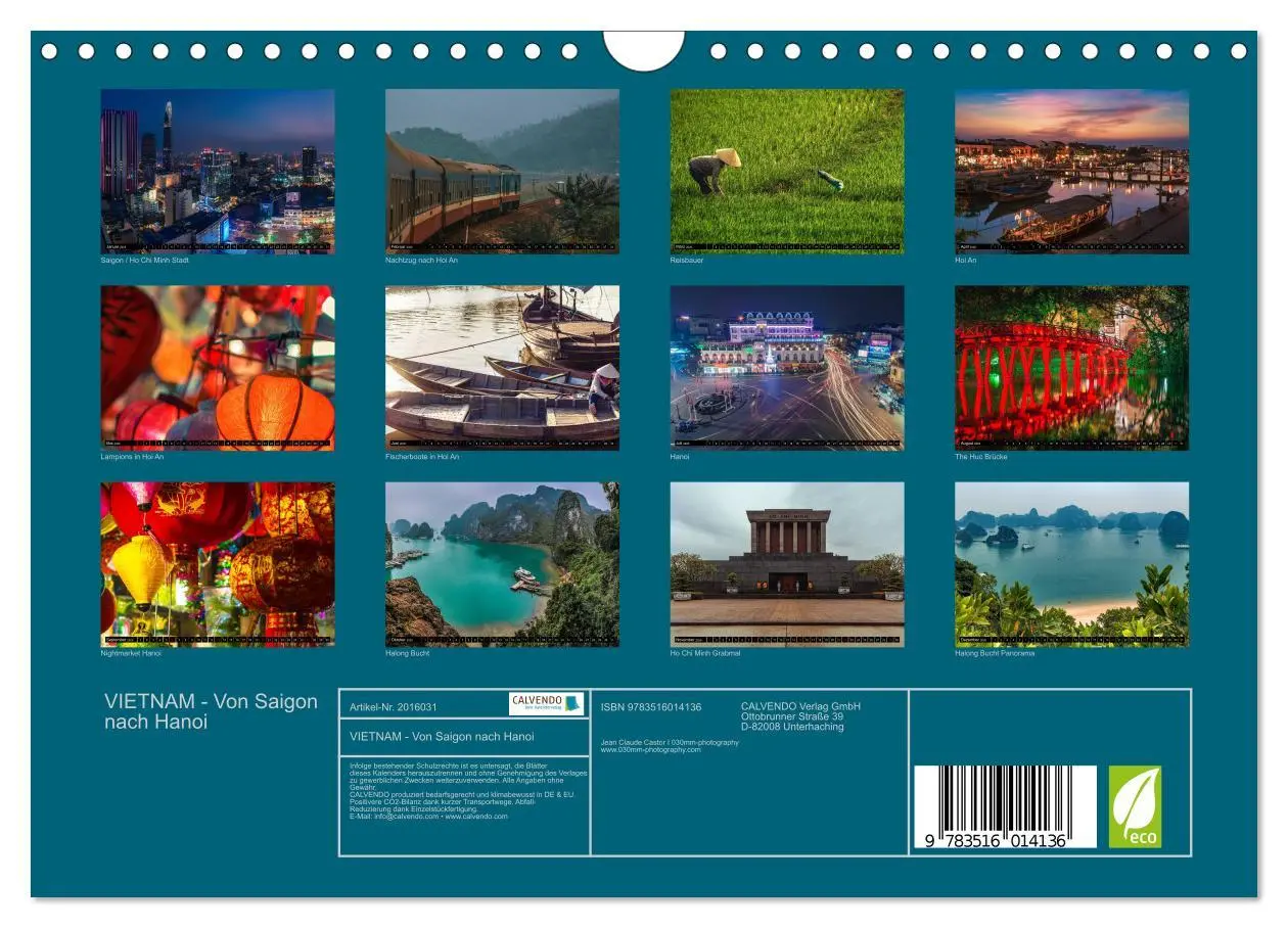 Bild: 9783516014136 | VIETNAM - Von Saigon nach Hanoi (Wandkalender 2026 DIN A4 quer),...