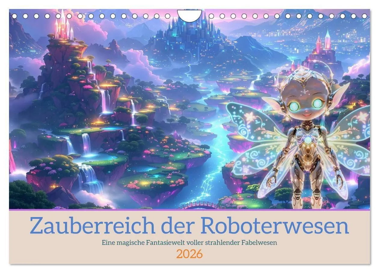 Cover: 9783516704136 | Zauberreich der Roboterwesen (Wandkalender 2026 DIN A4 quer),...