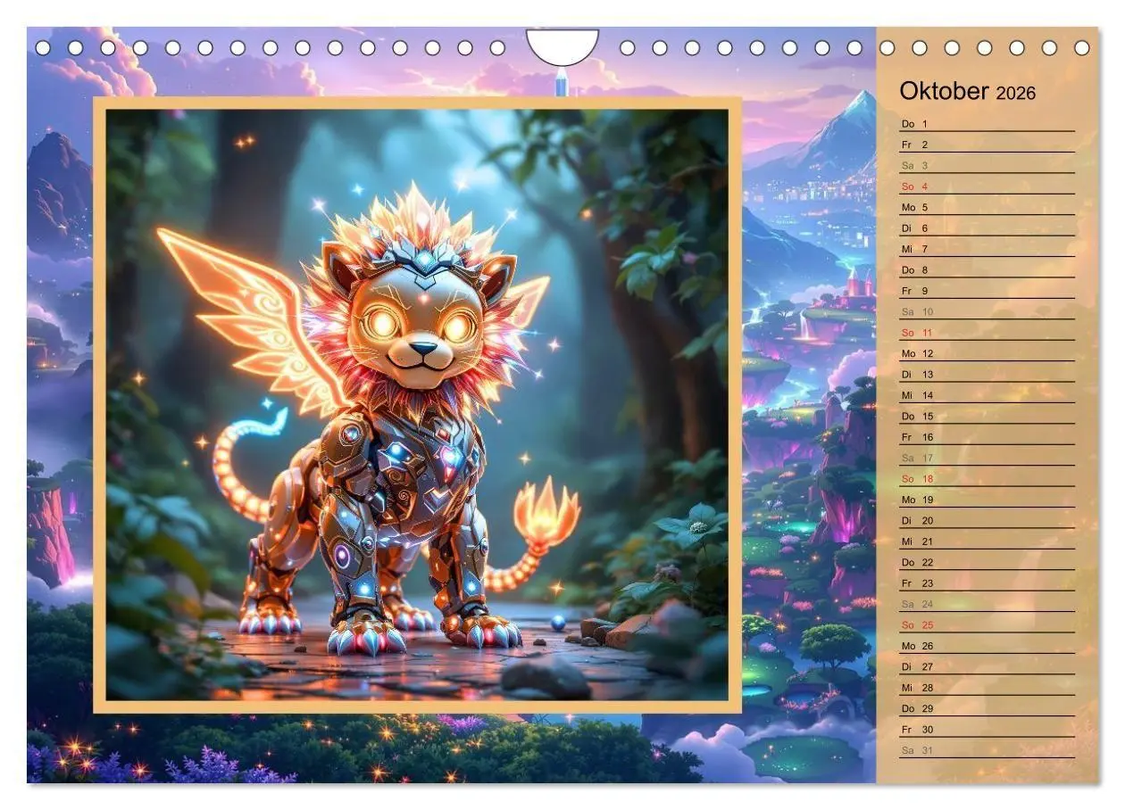 Bild: 9783516704136 | Zauberreich der Roboterwesen (Wandkalender 2026 DIN A4 quer),...