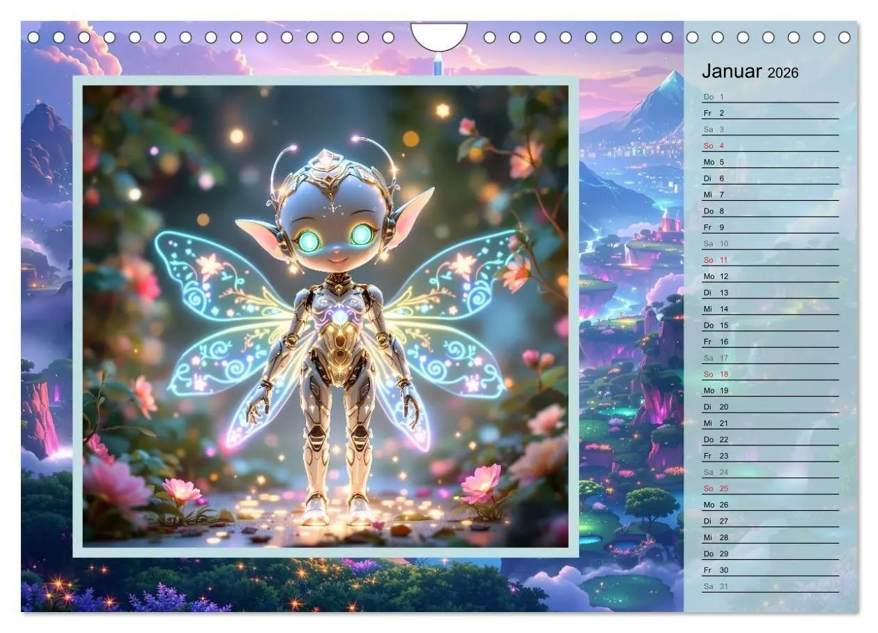 Bild: 9783516704136 | Zauberreich der Roboterwesen (Wandkalender 2026 DIN A4 quer),...