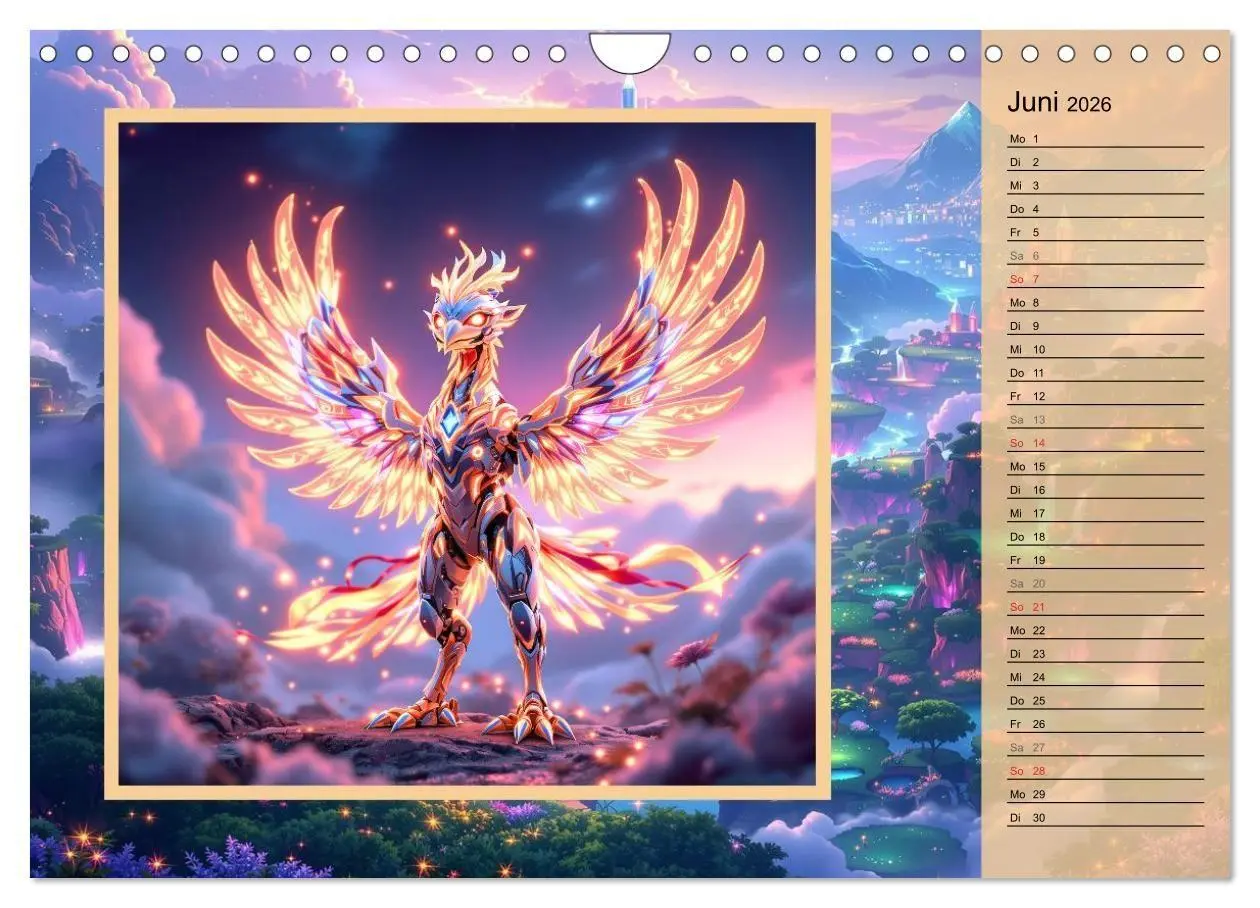 Bild: 9783516704136 | Zauberreich der Roboterwesen (Wandkalender 2026 DIN A4 quer),...