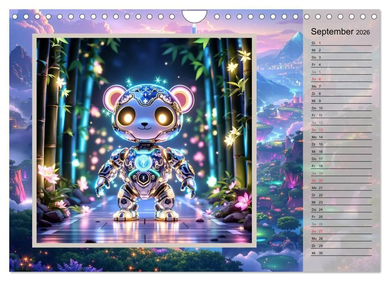 Bild: 9783516704136 | Zauberreich der Roboterwesen (Wandkalender 2026 DIN A4 quer),...