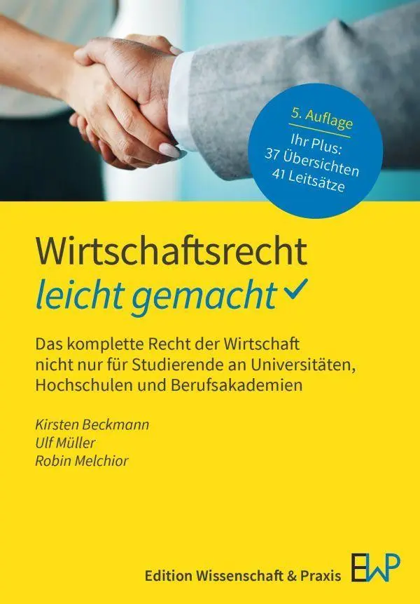 Cover: 9783874404136 | Wirtschaftsrecht - leicht gemacht | Kirsten Beckmann (u. a.) | Buch