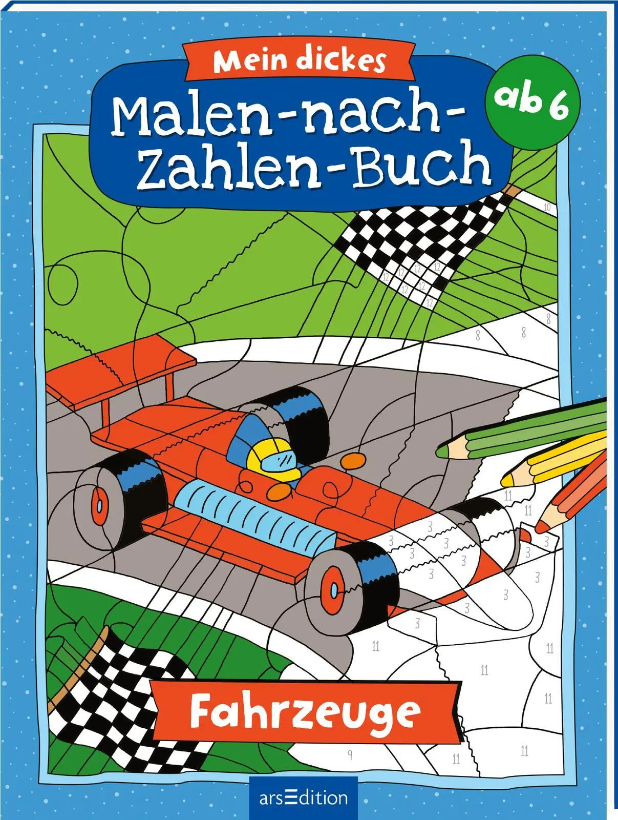 Cover: 9783845854236 | Mein dickes Malen-nach-Zahlen-Buch - Fahrzeuge | Petra Theissen | Buch