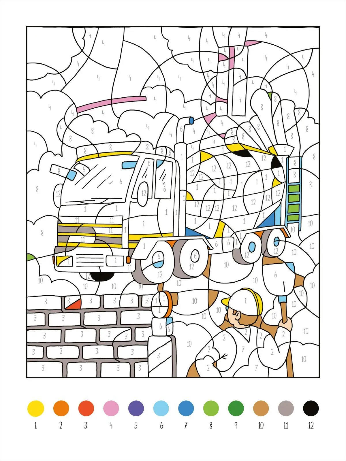 Bild: 9783845854236 | Mein dickes Malen-nach-Zahlen-Buch - Fahrzeuge | Petra Theissen | Buch