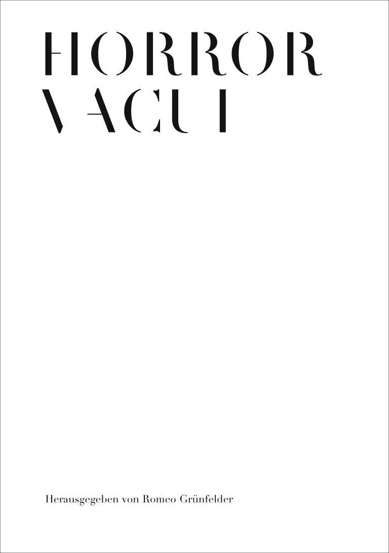 Cover: 9783941644236 | Grünfelder, R: Horror Vacui | Romeo Grünfelder | Gebunden | Deutsch