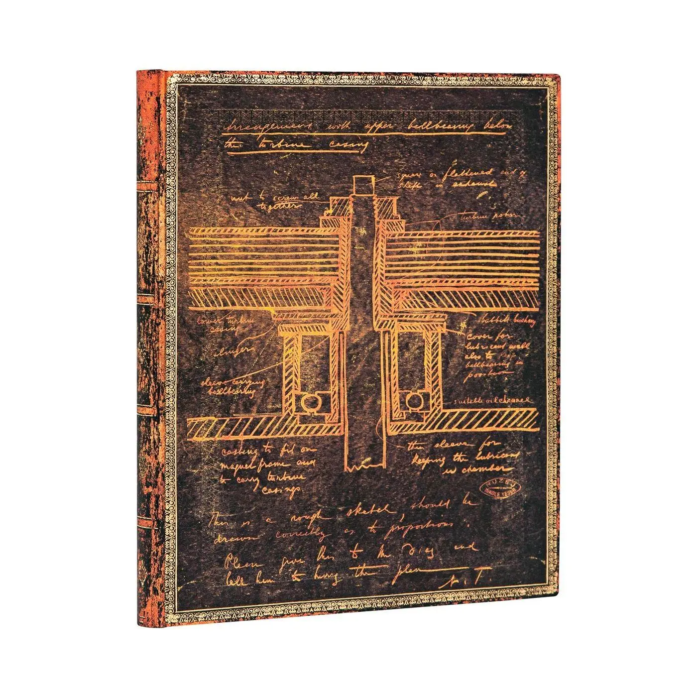 Cover: 9781439764336 | Tesla, Sketch of a Turbine Unlined Softcover Flexi Journal | Buch