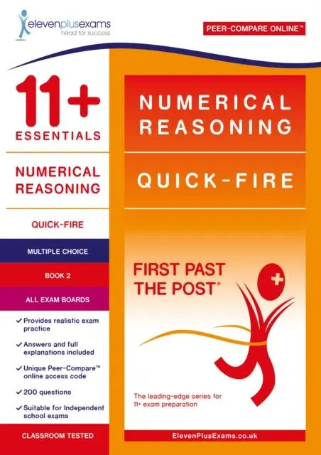 Cover: 9781912364336 | 11+ Essentials Numerical Reasoning: Quick-Fire Book 2 - Multiple...