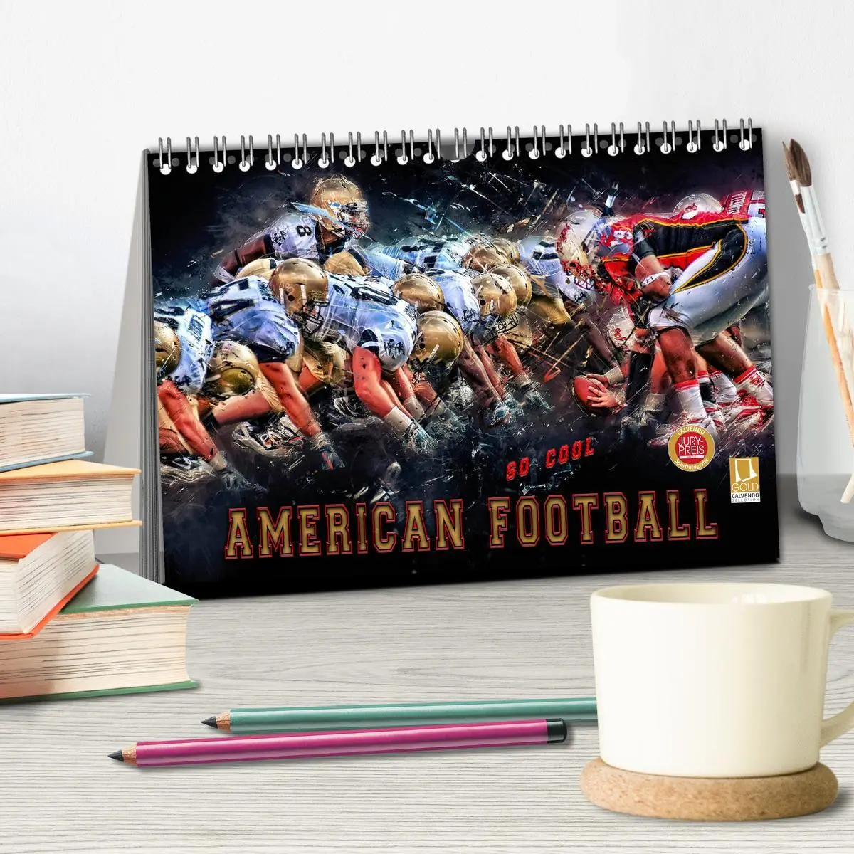 Bild: 9783457834336 | American Football - so cool (Tischkalender 2026 DIN A5 quer),...