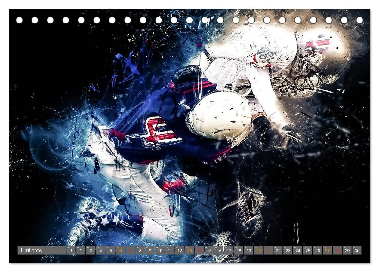 Bild: 9783457834336 | American Football - so cool (Tischkalender 2026 DIN A5 quer),...