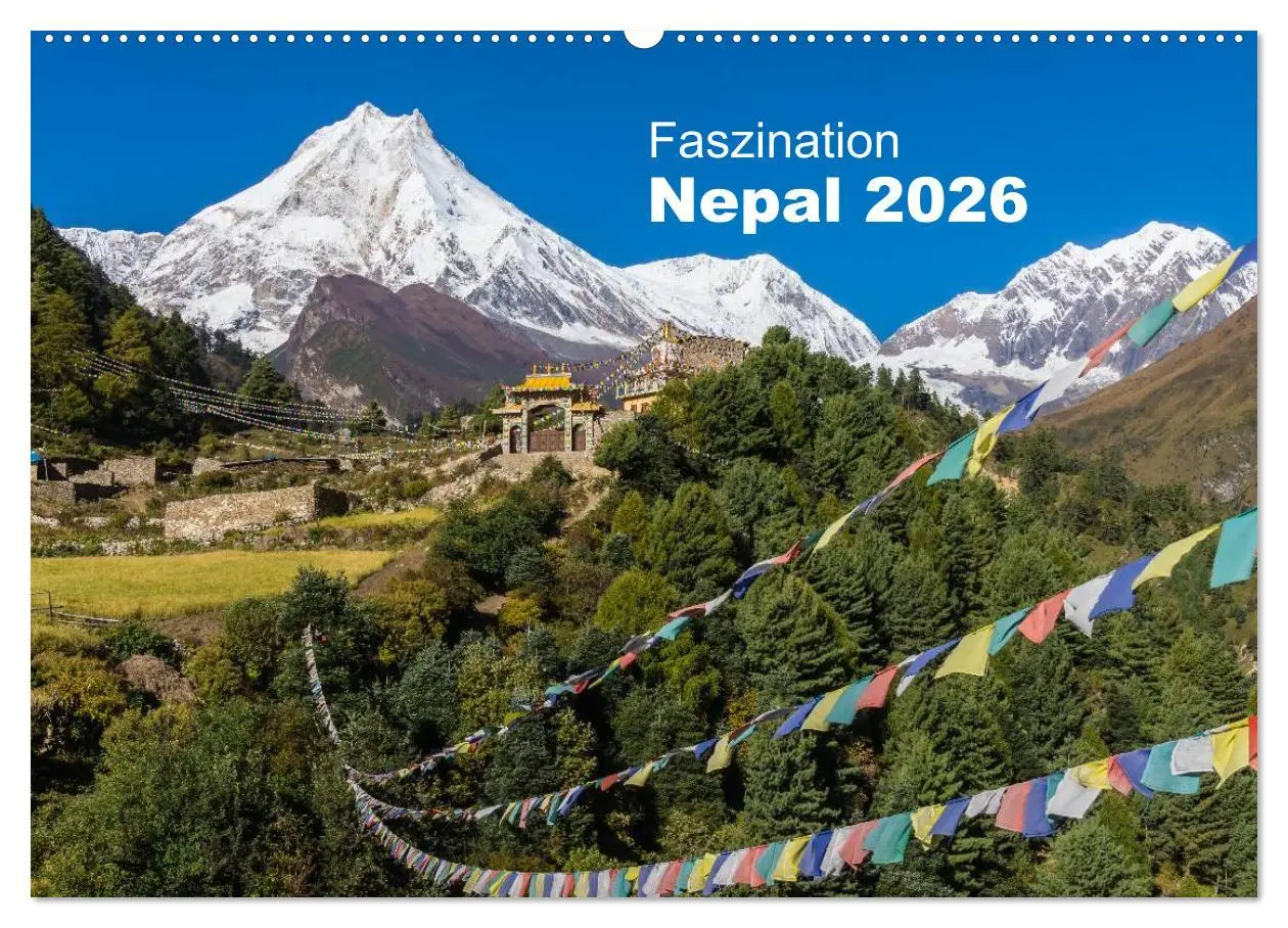 Cover: 9783516094336 | Faszination Nepal (Wandkalender 2026 DIN A2 quer), CALVENDO...