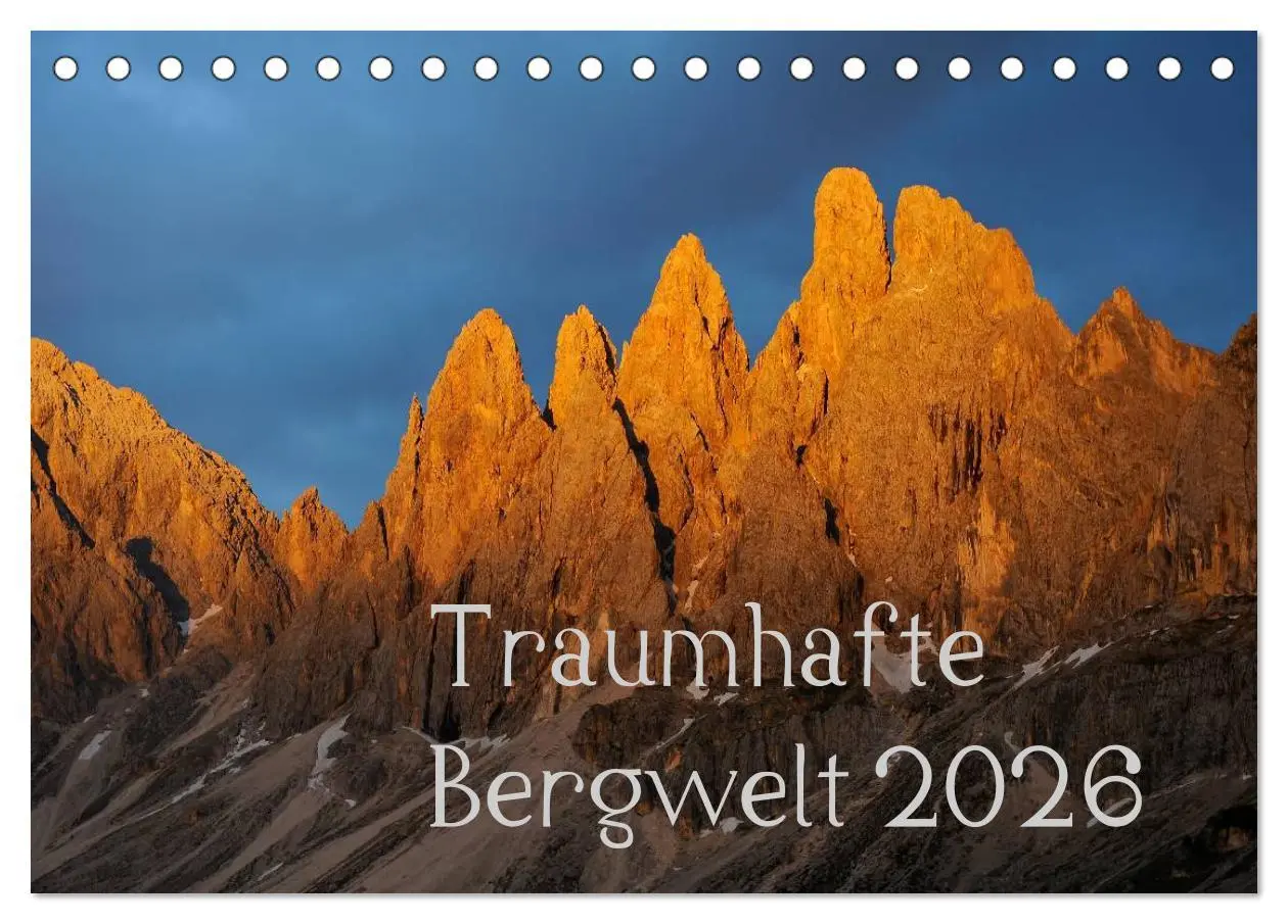Cover: 9783516234336 | Traumhafte Bergwelt Kalender (Tischkalender 2026 DIN A5 quer),...