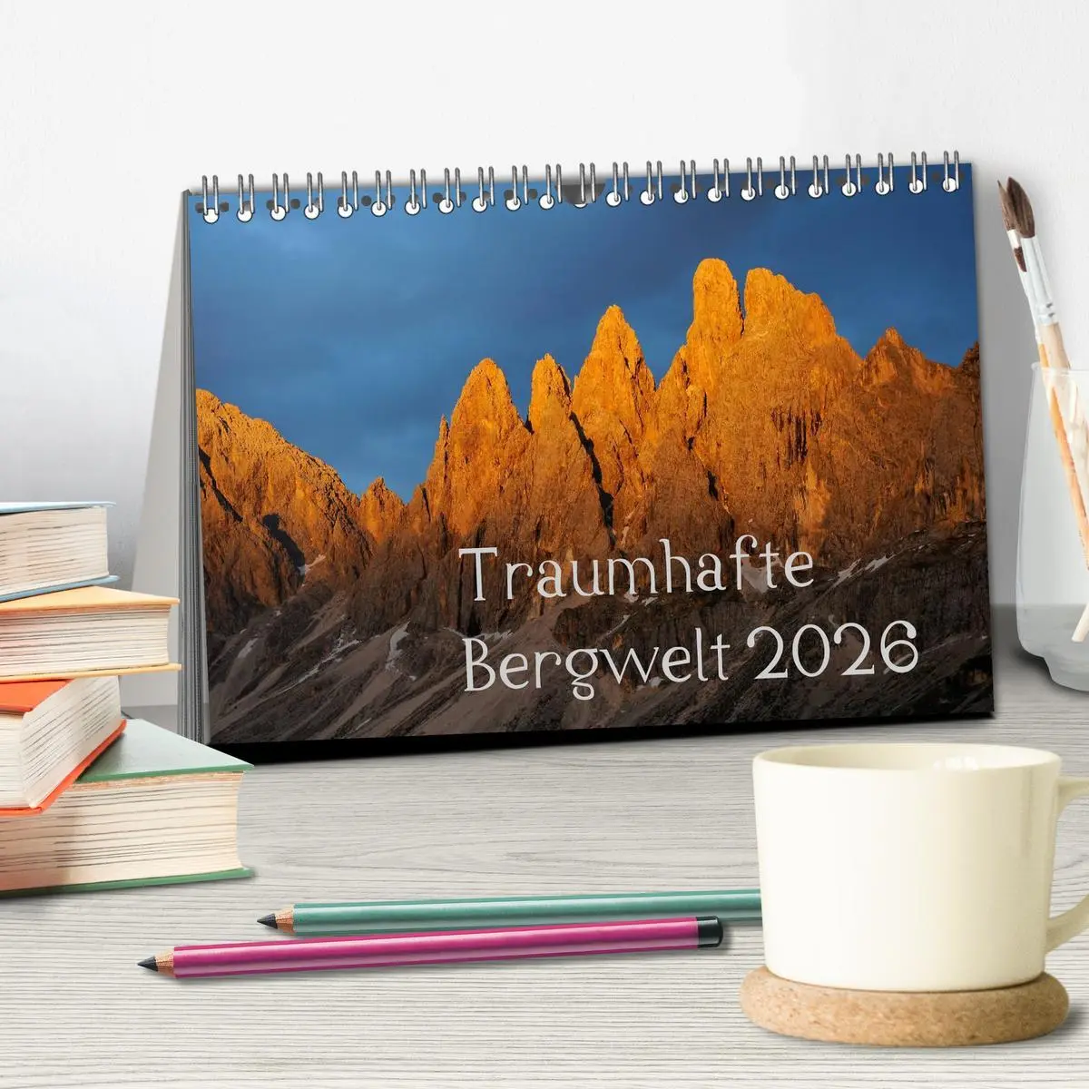 Bild: 9783516234336 | Traumhafte Bergwelt Kalender (Tischkalender 2026 DIN A5 quer),...