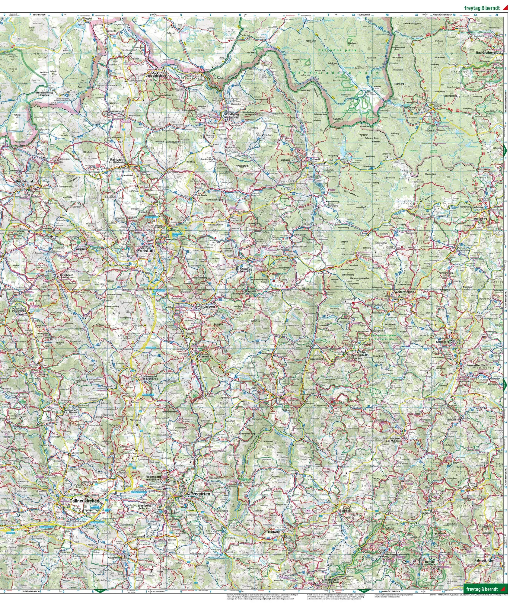 Bild: 9783707924336 | freytag &amp; berndt Wanderkarte WK 053 Mühlviertel, Freistadt - Bad...