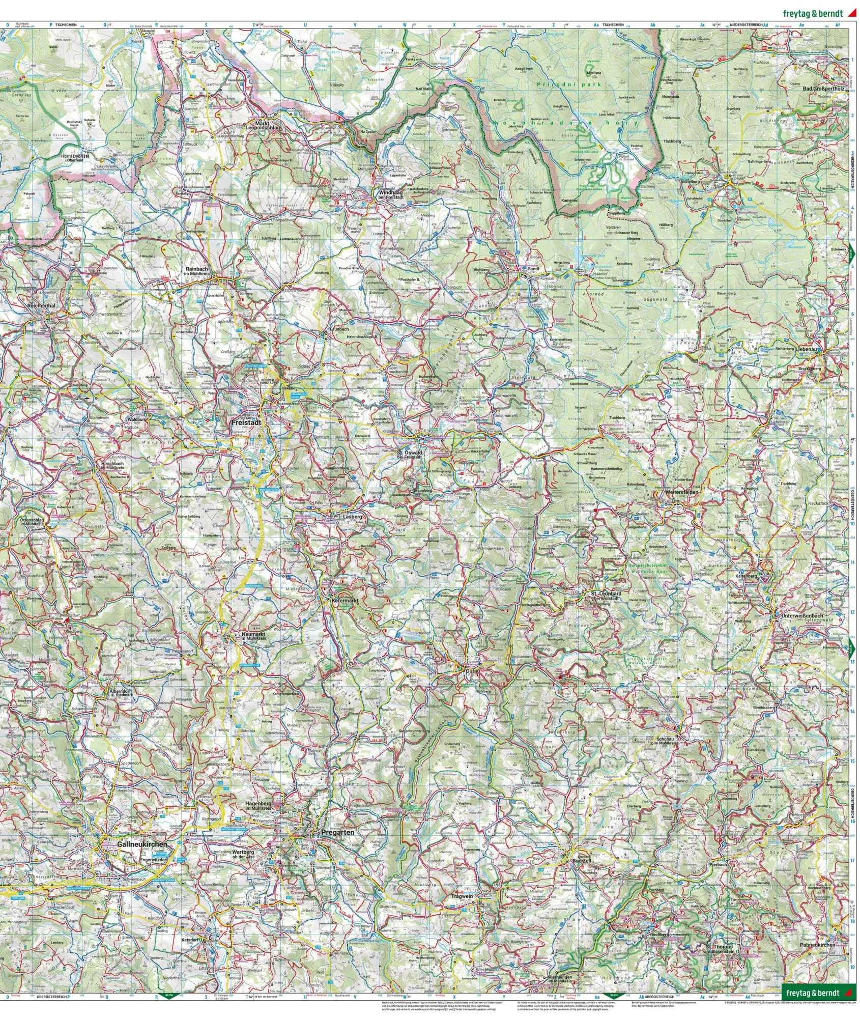 Bild: 9783707924336 | freytag &amp; berndt Wanderkarte WK 053 Mühlviertel, Freistadt - Bad...