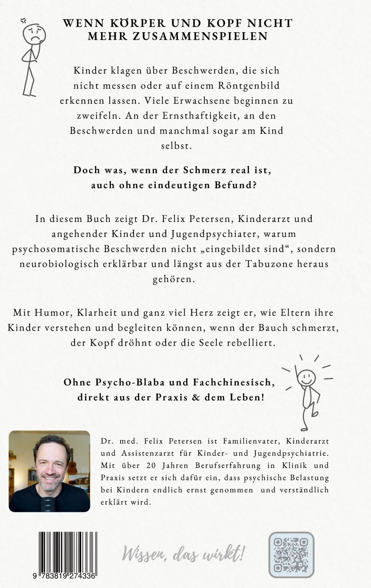 Rückseite: 9783819274336 | Kind, das ist doch psychosomatisch | Felix Petersen | Taschenbuch