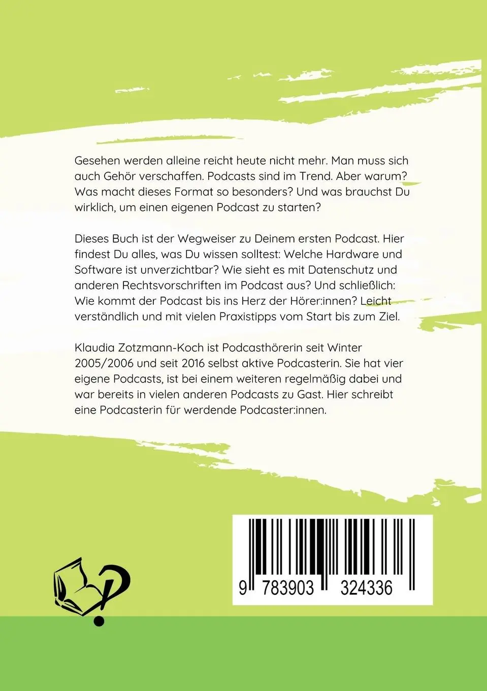 Rückseite: 9783903324336 | Podcasting | Dein leicht verständlicher Fahrplan zum eigenen Podcast