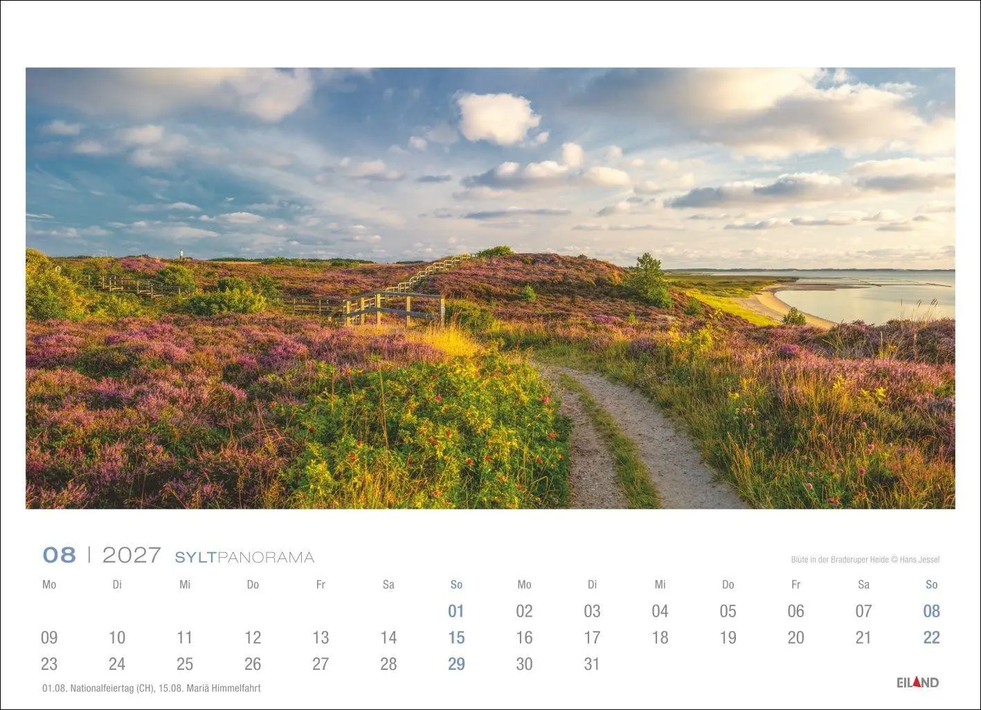 Bild: 9783964024336 | Sylt Panorama-Postkartenkalender 2027 - Hans Jessel | Hans Jessel