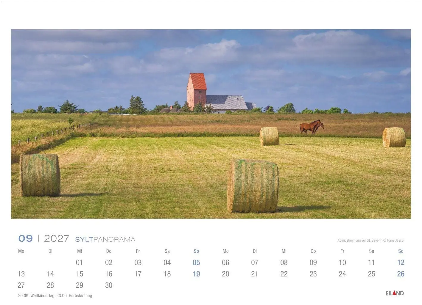Bild: 9783964024336 | Sylt Panorama-Postkartenkalender 2027 - Hans Jessel | Hans Jessel