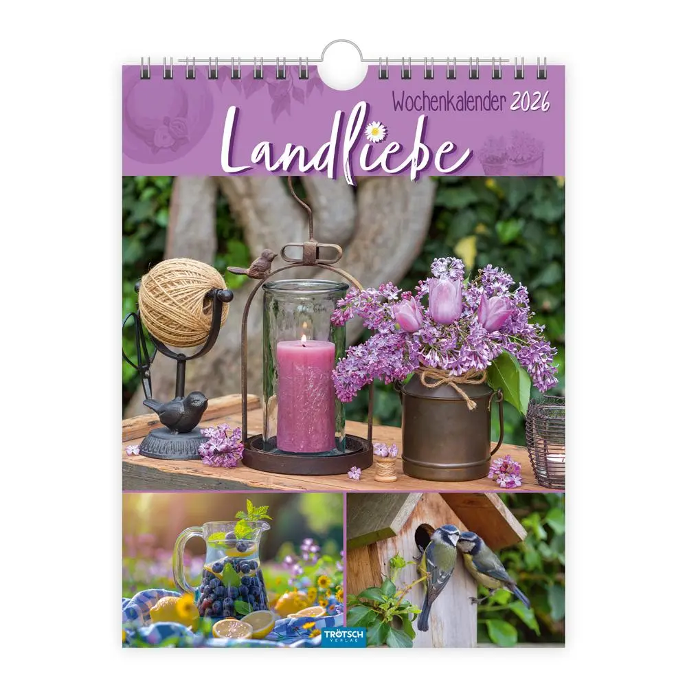 Cover: 9783988024336 | Trötsch Wochenkalender zum Hängen Landliebe 2026 | Wandkalender | KG